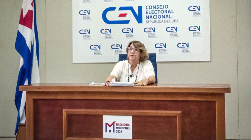  Alina Balseiro Gutiérrez, presidenta del Consejo Electoral Nacional (CEN)