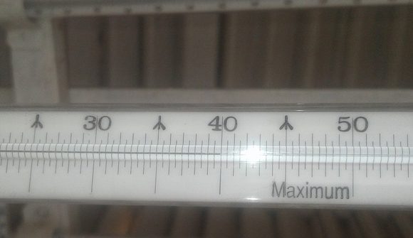¡Casi 40 grados Celsius en Veguitas el 12 de abril de 2020! Foto: Centro Meteorológico Provincial de Granma.