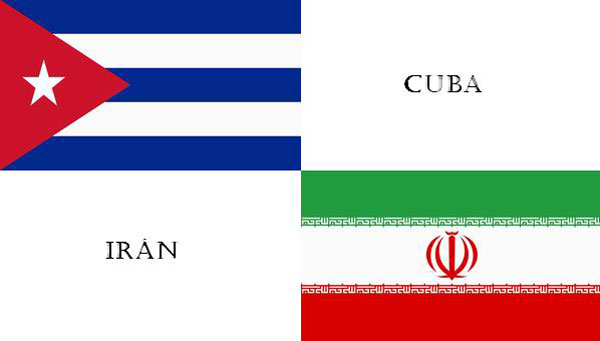 Banderas de Cuba e Irán