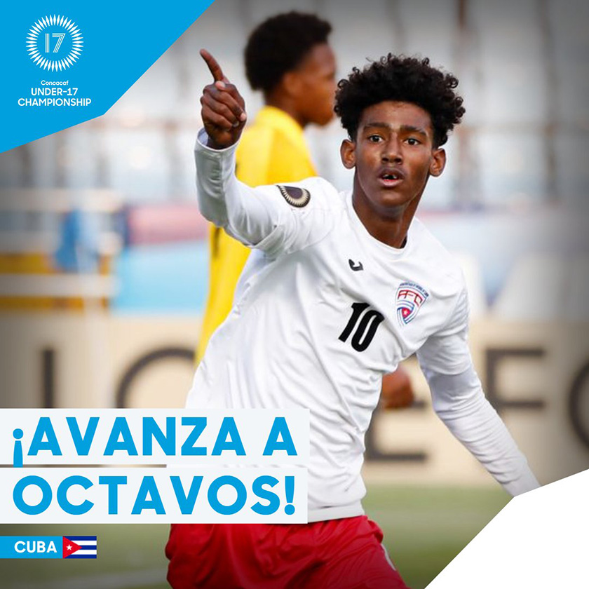Fútbol sub 17: Cuba golea 4-0 a Guadalupe y avanza a octavos Fútbol sub 17: Cuba golea 4-0 a Guadalupe y avanza a octavos