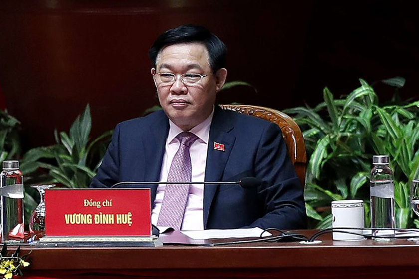miembro del Buró Político del Comité Central del Partido Comunista de la República Socialista de Vietnam y presidente de la Asamblea Nacional, Vuong Dinh Hue
