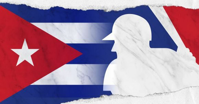 Imagen alegórica a la presencia de peloteros cubanos en ligas internacionales de béisbol. Imagen alegórica a la presencia de peloteros cubanos en ligas internacionales de béisbol.