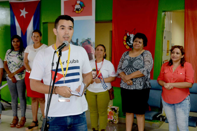 Raúl Alejandro Palmero Fernández, miembro del Consejo de Estado y presidente de la Federación Estudiantil Universitaria (FEU)