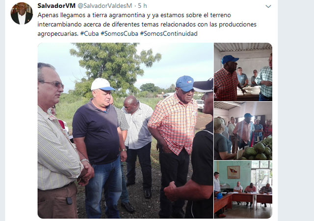 Valora Salvador Valdés Mesa programas agroalimentarios en Camagüey
