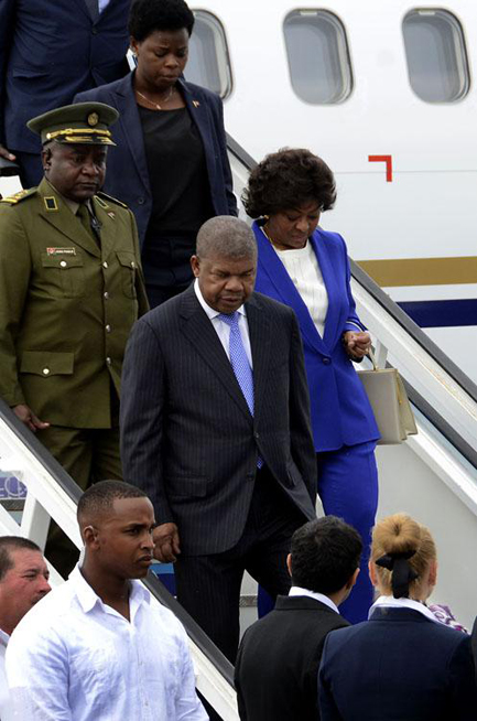 Llegó a La Habana Presidente de la República de Angola Llegó a La Habana Presidente de la República de Angola