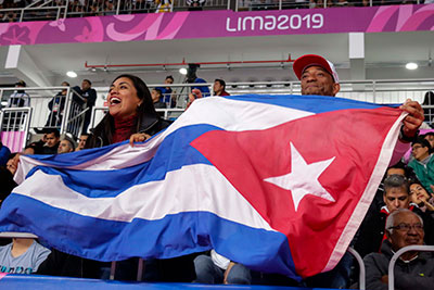Apoyo a la selección masculina cubana de voleibol