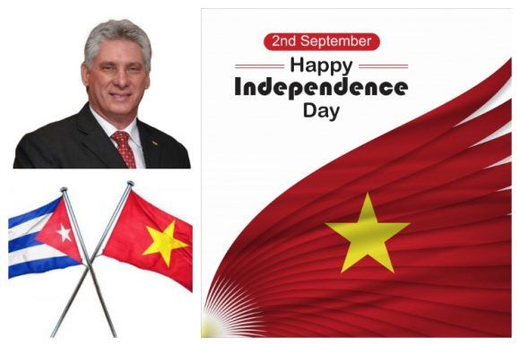 Cuba felicita a Vietnam por aniversario de su independencia