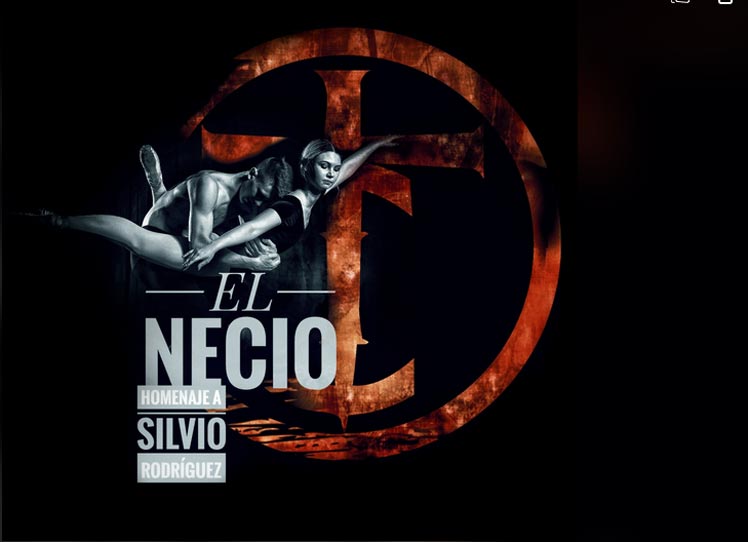 Cartel de la  versión rockera del tema musical El necio, de la autoría del cantautor Silvio Rodríguez