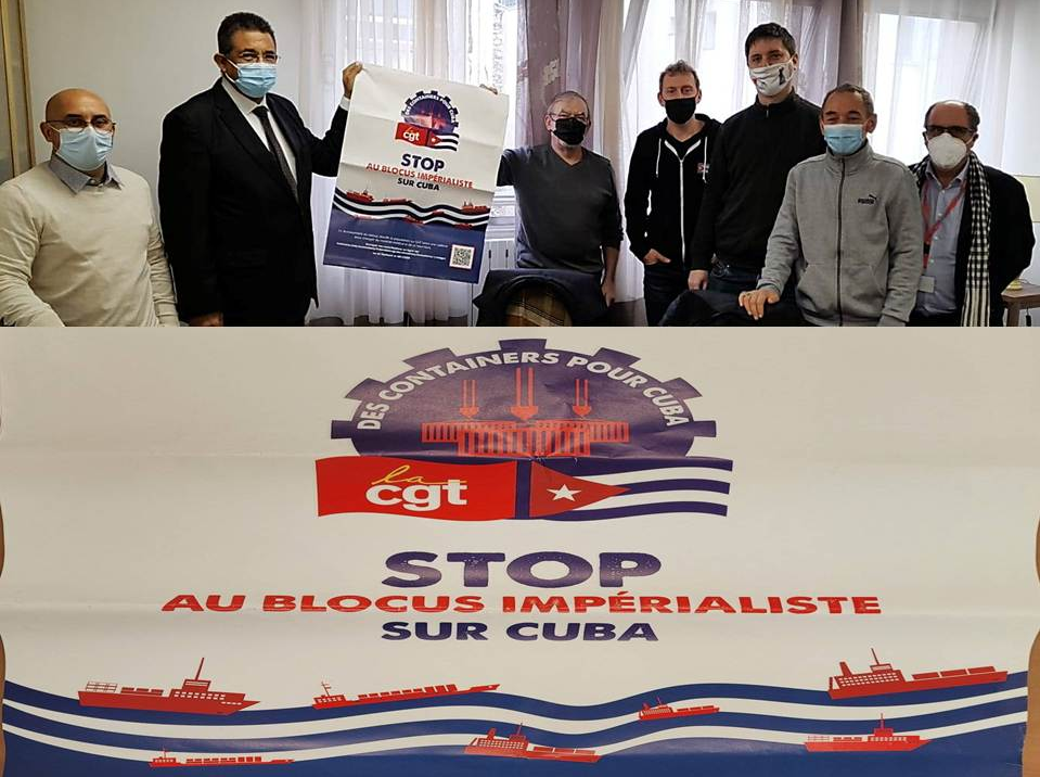 Preparan sindicatos franceses nuevo cargamento solidario para Cuba