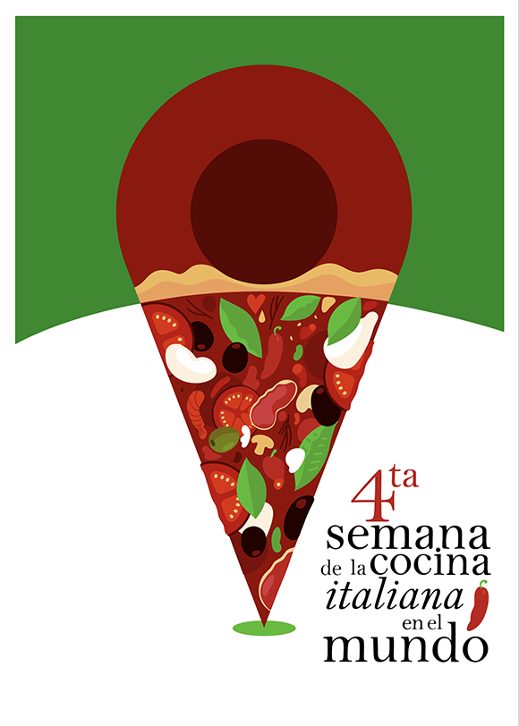 Uno de los promocionales de la IV Semana de la Cocina Italiana en el Mundo, por primera vez en La Habana.