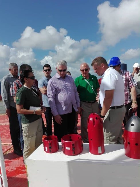 Presidente cubano visita obras energéticas en Santa Cruz del Norte Presidente cubano visita obras energéticas en Santa Cruz del Norte