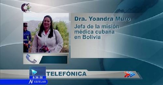 Colaboradores cubanos en Bolivia