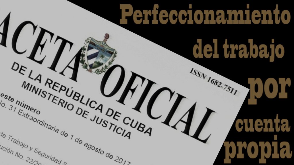 Publican nuevas normas jurídicas para el trabajo por cuenta propia en Cuba