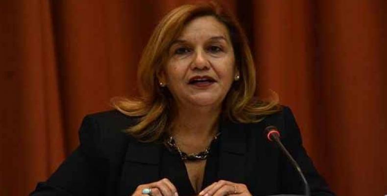  ministra cubana de Ciencia, Tecnología y Medio Ambiente (Citma), Elba Rosa Pérez