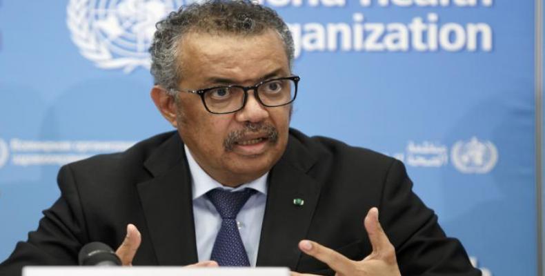 director de la Organización Mundial de la Salud (OMS), doctor Tedros Adhanom Ghebreyesus