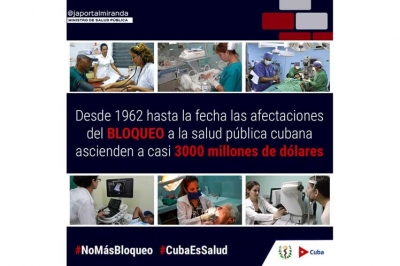 Denuncian en Cuba impacto del bloqueo de EE.UU. en la salud 