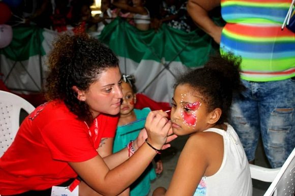 La Brigada de Solidaridad Gino Doné fue una de las organizadoras del espacio cultural.