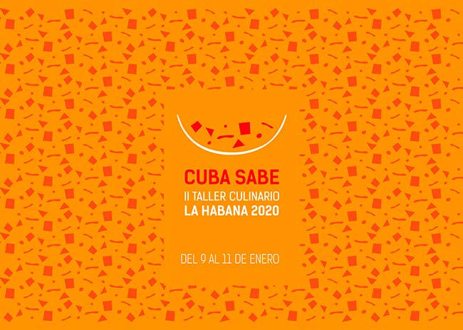 Banner alegórico al II Taller Culinario Cuba Sabe
