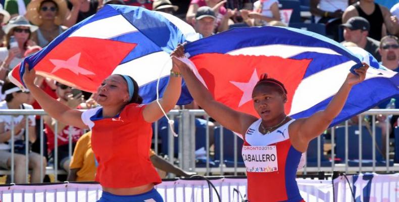 cubanas Yaimé Pérez y Denia Caballero
