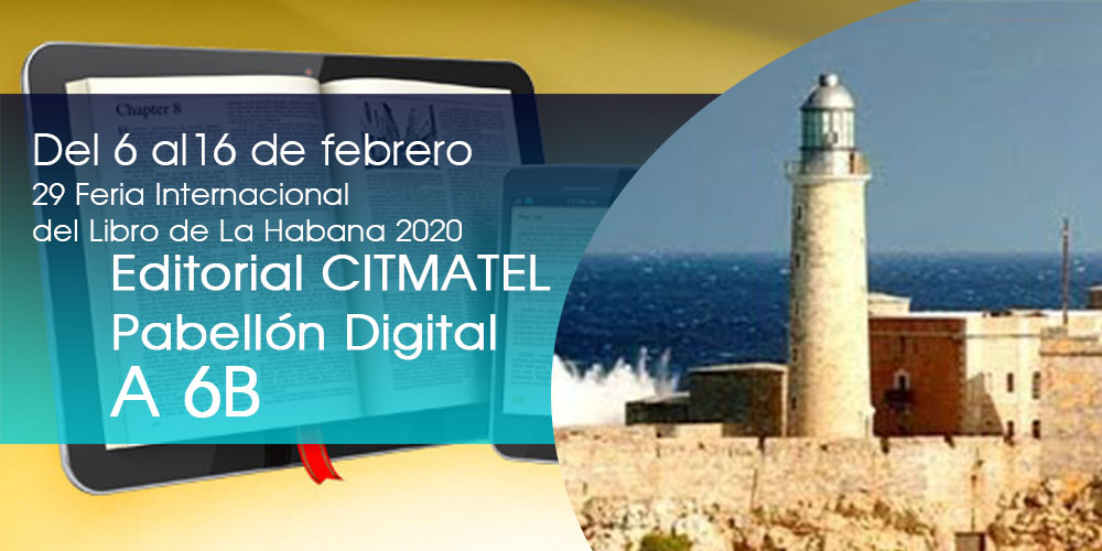 Banner de Ediciones Citmatel en la Feria del Libro 2020