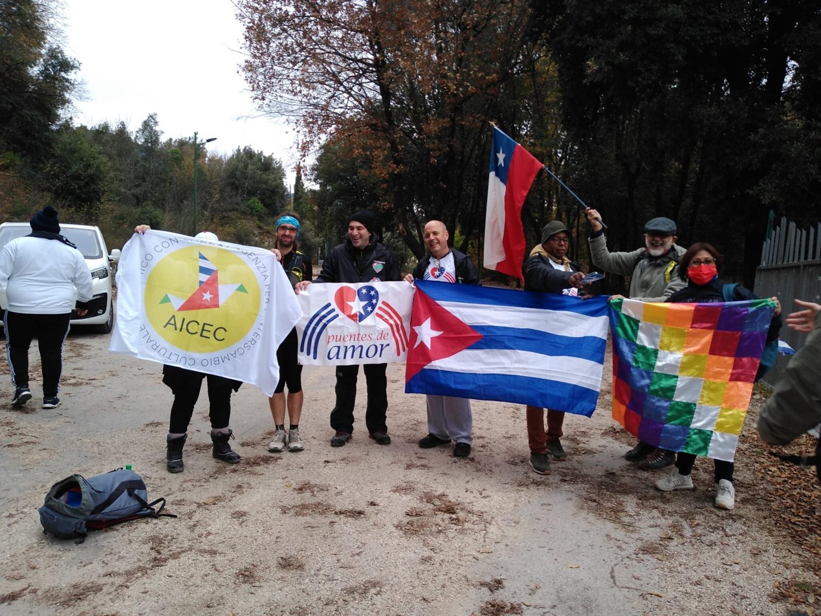 caminata contra el bloqueo de EEUU a Cuba