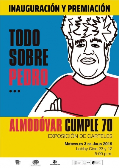 La Exposición de carteles Todo sobre Pedro, rinde homenaje a los 70 años del prolífero cineasta español