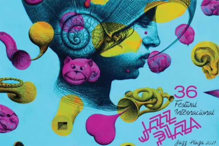 cartel de la 36 edición del Festival Internacional Jazz Plaza