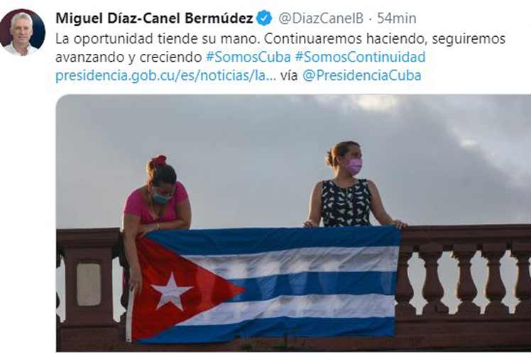 Presidente asegura que Cuba seguirá creciendo y avanzando Presidente asegura que Cuba seguirá creciendo y avanzando