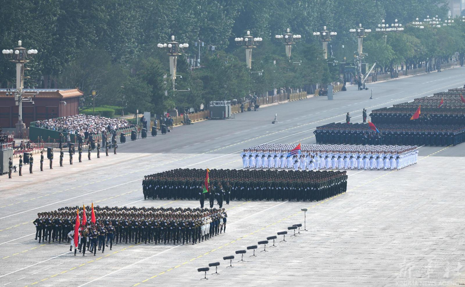 En la histórica plaza Tianamen, de Beijing, un desfile militar conmemoró este 3 de septiembre los 80 años de la victoria del pueblo chino contra la agresión japonesa en la guerra antifascista mundial. Foto: Xinhua. En la histórica plaza Tianamen, de Beijing, un desfile militar conmemoró este 3 de septiembre los 80 años de la victoria del pueblo chino contra la agresión japonesa en la guerra antifascista mundial. Foto: Xinhua.