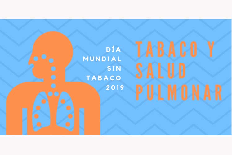 Banner alegórico al Día Mundial Sin Tabaco 