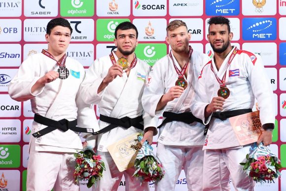 Magdiel consiguió la primera medalla de su carrera en torneos Grand Slam. Foto: IJF.