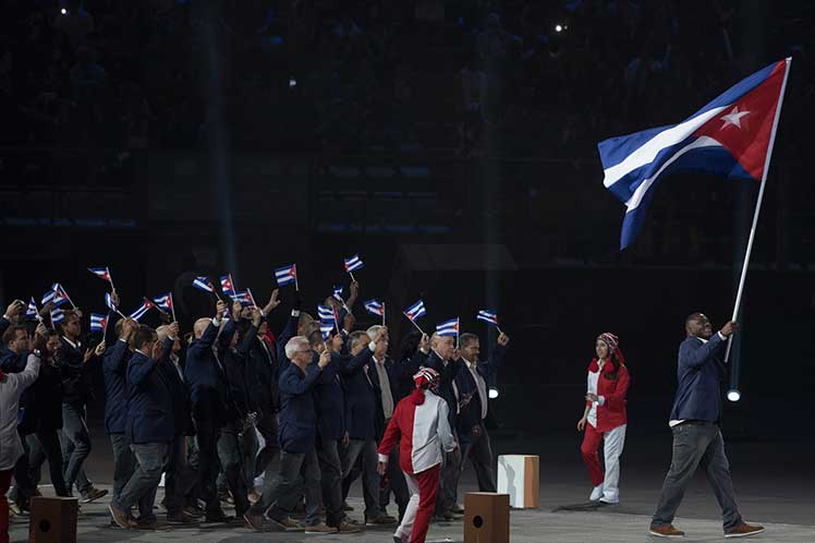 delegación cubana a los Juegos Panamericanos de Lima 2019 celebró el Día de la Rebeldía Nacional 