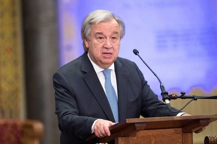  Secretario general de la ONU, António Guterres