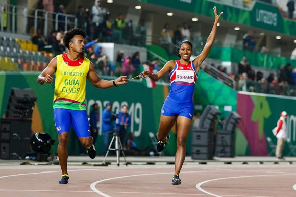 Omara Durand gana su segunda medalla de oro en los Juegos Parapanamericanos de Lima 2019, en la prueba de los100 metros planos con 11.76 segundos, su mejor tiempo de la temporada.Foto: Calixto N. LLanes/ JIT-Inder/ACN.
