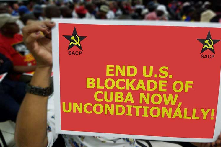 Reitera solidaridad con Cuba Partido Comunista de Sudáfrica