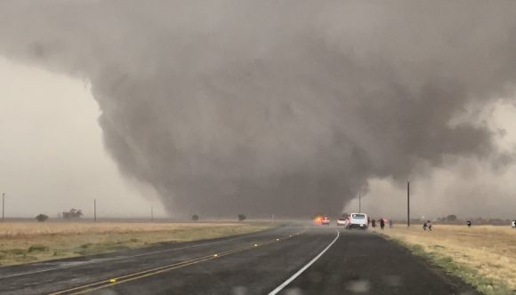 Tornado en Texas este año 2022.