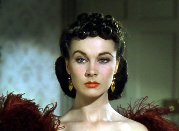 Vivien Leigh en su histórica actuación en “Lo que el viento se llevó”.