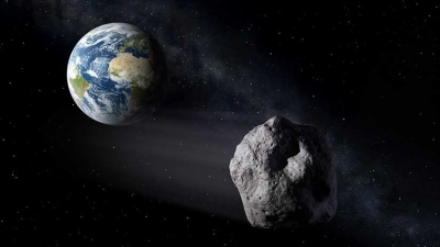 Asteroide pasando cercano a la Tierra
