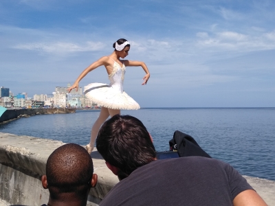 El Ballet Nacional de Cuba empasta perfectamente con la visualidad de La Habana en sus 500 años. Foto del autor