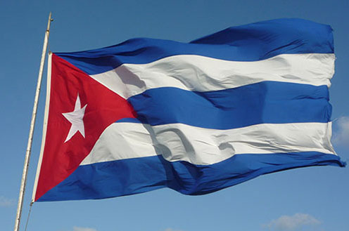 La bandera es un símbolo sagrado del pueblo de Cuba