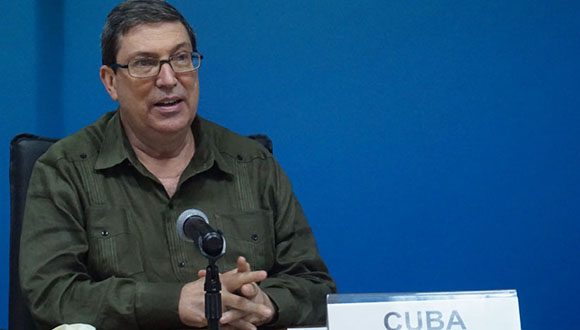 Canciller cubano Bruno Rodríguez Parrilla. Foto: @BrunoRguezP/Twitter.