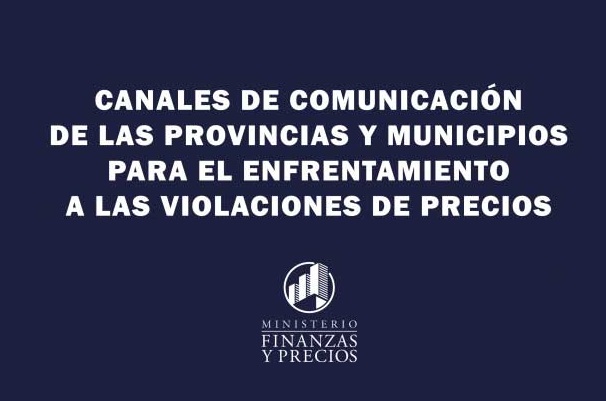 canales de comunicación para el enfrentamiento a las violaciones de precios