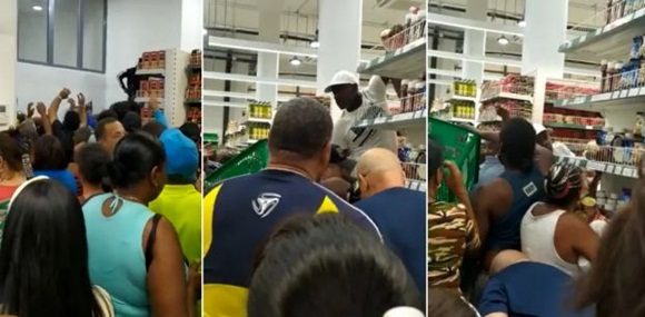 Captura de pantalla de imágenes captadas dentro del Mercado de Cuatro Camino.