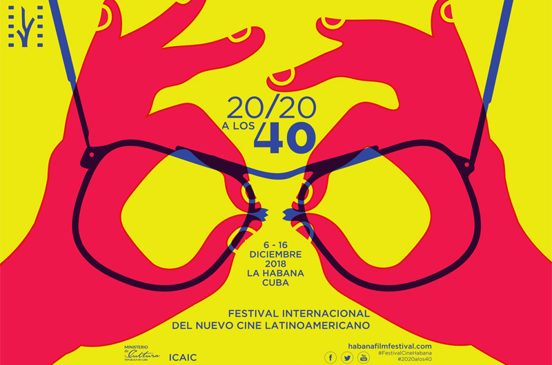 cartel del 40 Festival de cine de La Habana