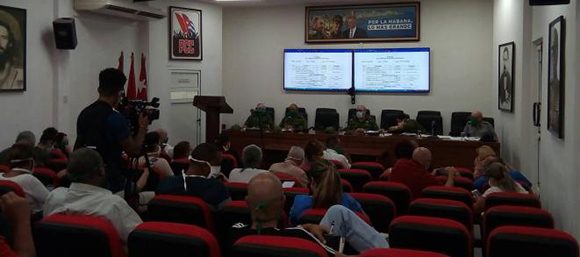 Sesión del Consejo de Defensa de La Habana Foto: Raúl San Miguel/Tribuna de La Habana.