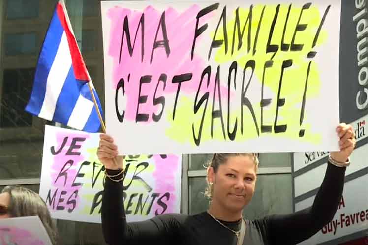 Canadienses protestan por cierre de oficina en Cuba Canadienses protestan por cierre de oficina en Cuba