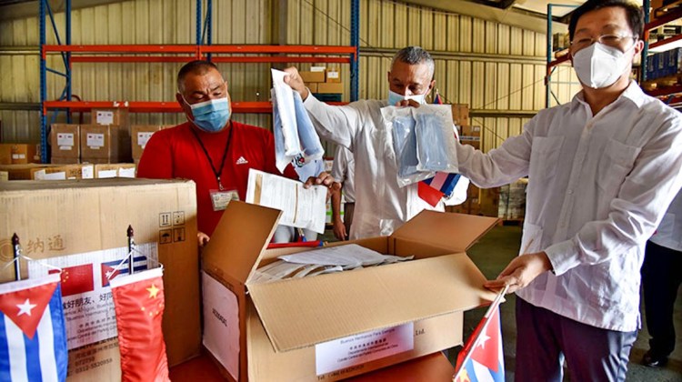 Cuba recibe donación sanitaria del Partido Comunista de China