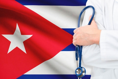 Imagen alegórica a la salud en Cuba
