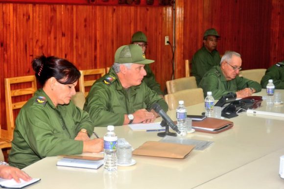 Presidente cubano en Pinar del Río. Foto: Twitter/ @PresidenciaCuba.