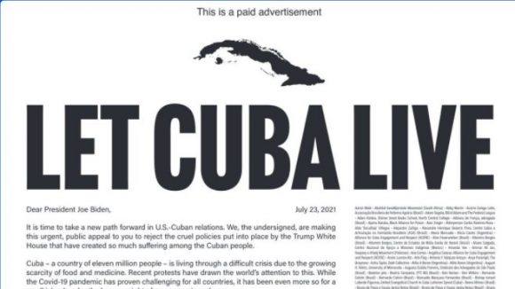 “Deja vivir a Cuba